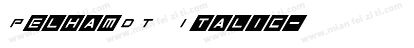 PelhamDT Italic字体转换